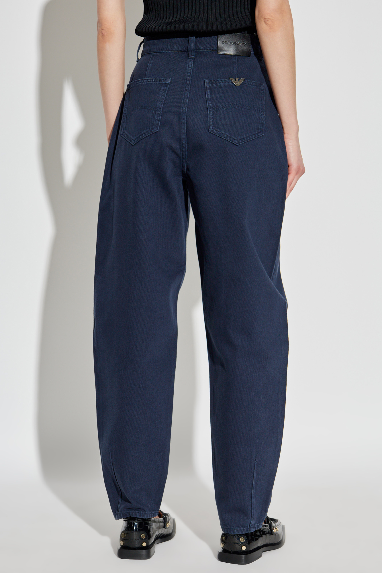 パンツ EMPORIO ARMANI Woman Pants Blue EW001145AF10206 UB115 Women's trousers: classic trousers and shorts | Emporio Armani